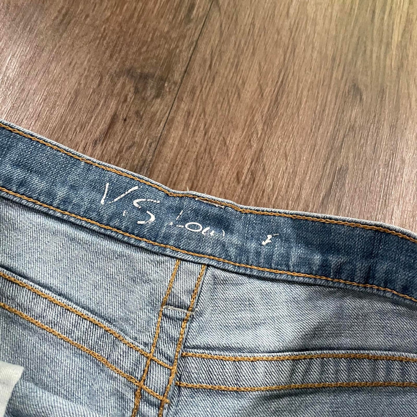 Y2K Low Waisted Blue Micro Denim Shorts