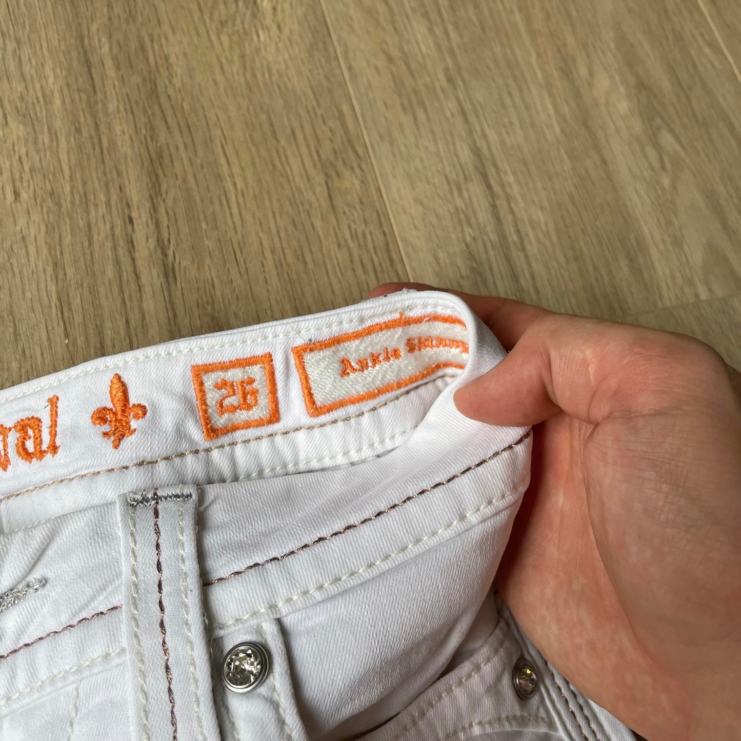 Rock Revival White Mini Y2K Shorts
