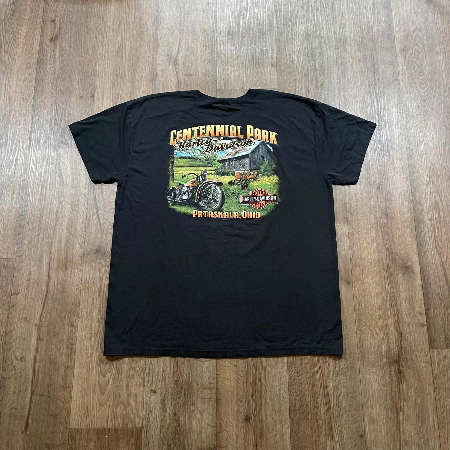 Vintage 2012 Harley Davidson "Work Sucks" Clown Print T-Shirt Black