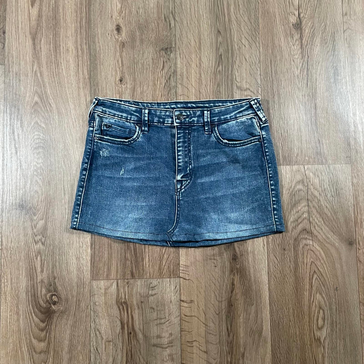 True Religion Blue Mini Skirt
