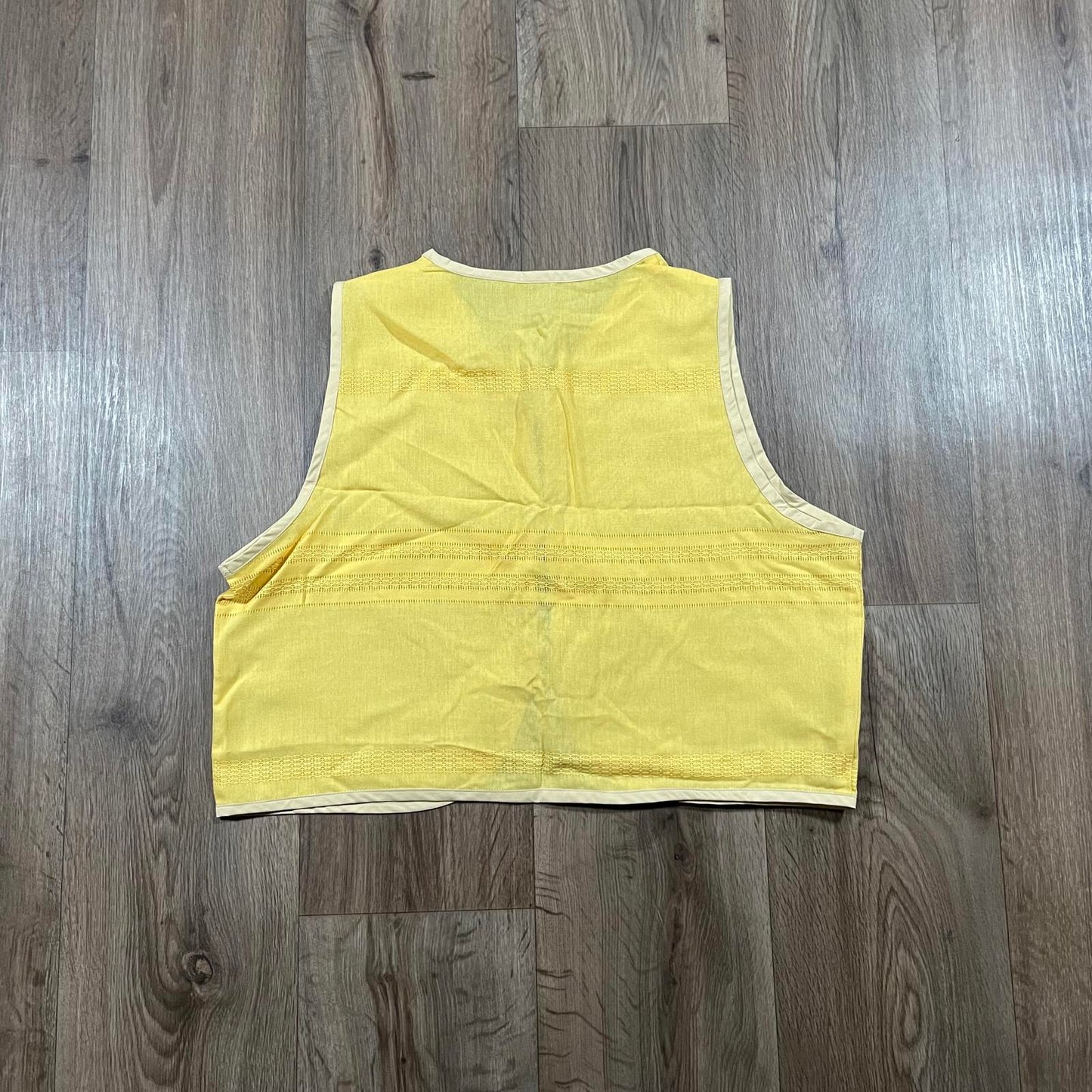 Butter Yellow Tie-Up Sleeveless Top