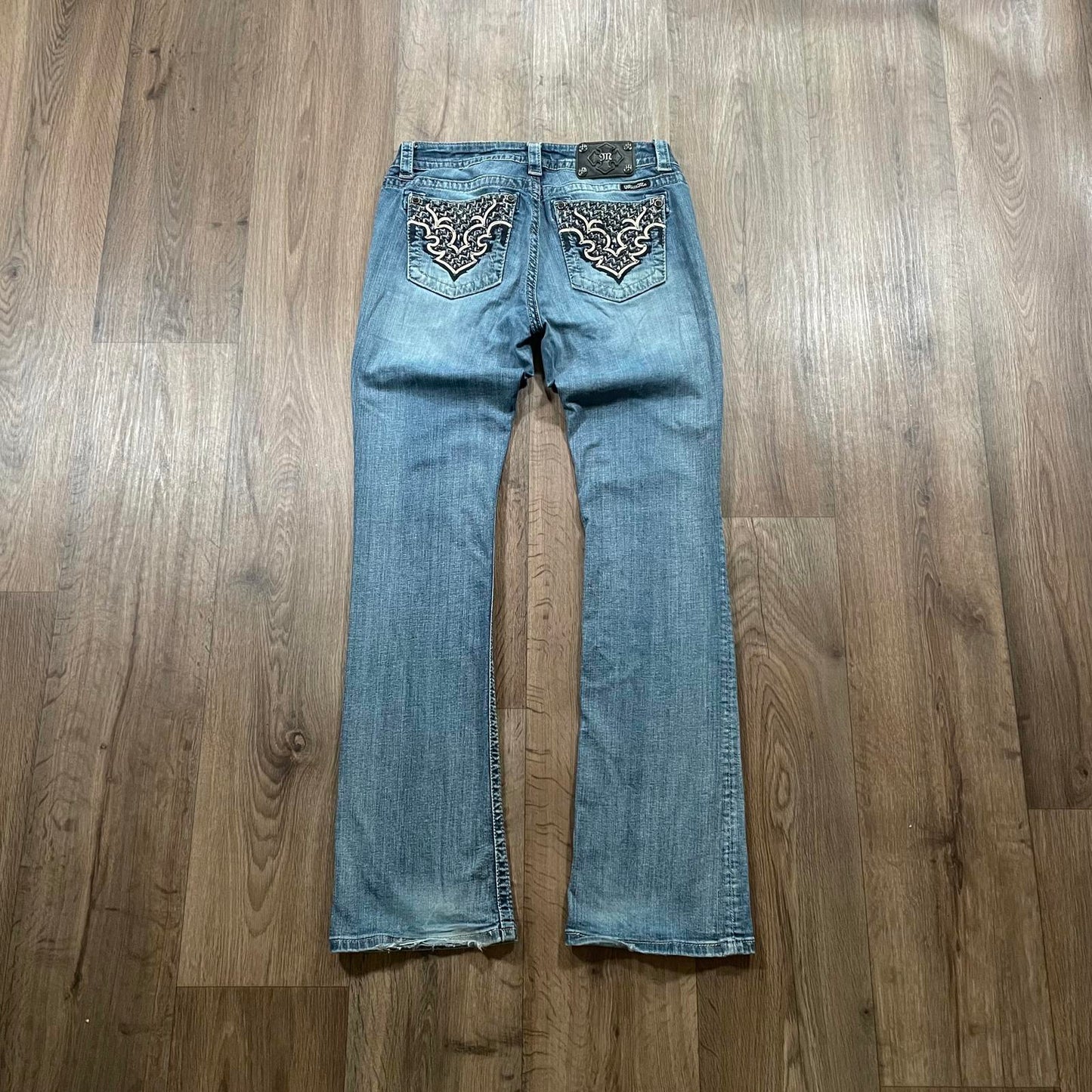 Miss Me Embroidered Boot Cut Jeans