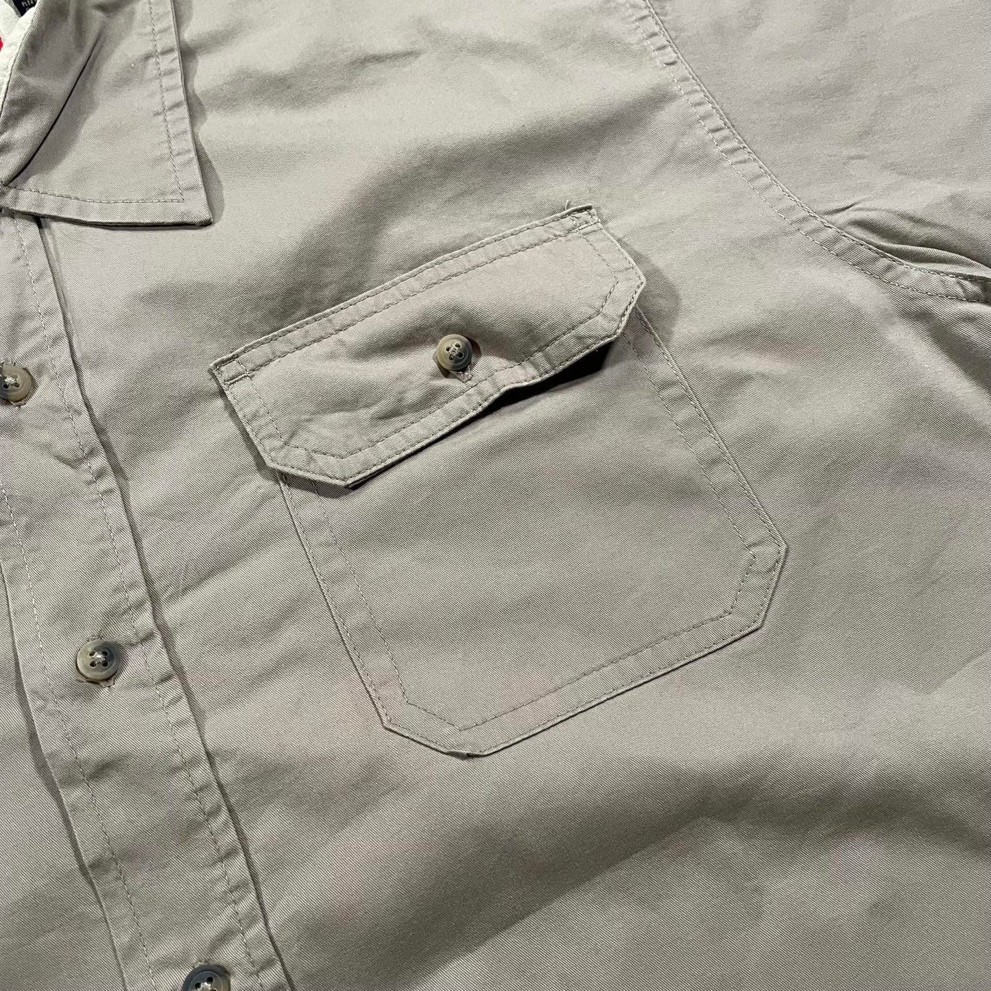 Wrangler Cream Button Up Short Sleeve Shirt