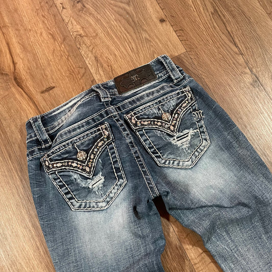 Miss Me Distressed Skinny Signature Jeans