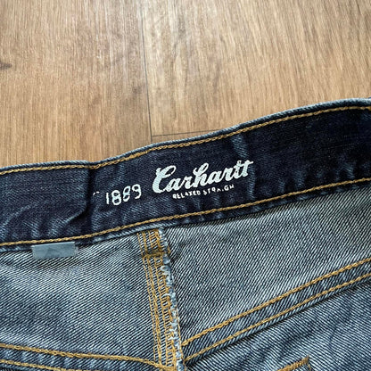 Carhartt Dark Wash Denim Jeans Relaxed Straight