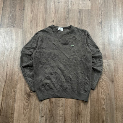 Lacoste Green V-Neck Sweater