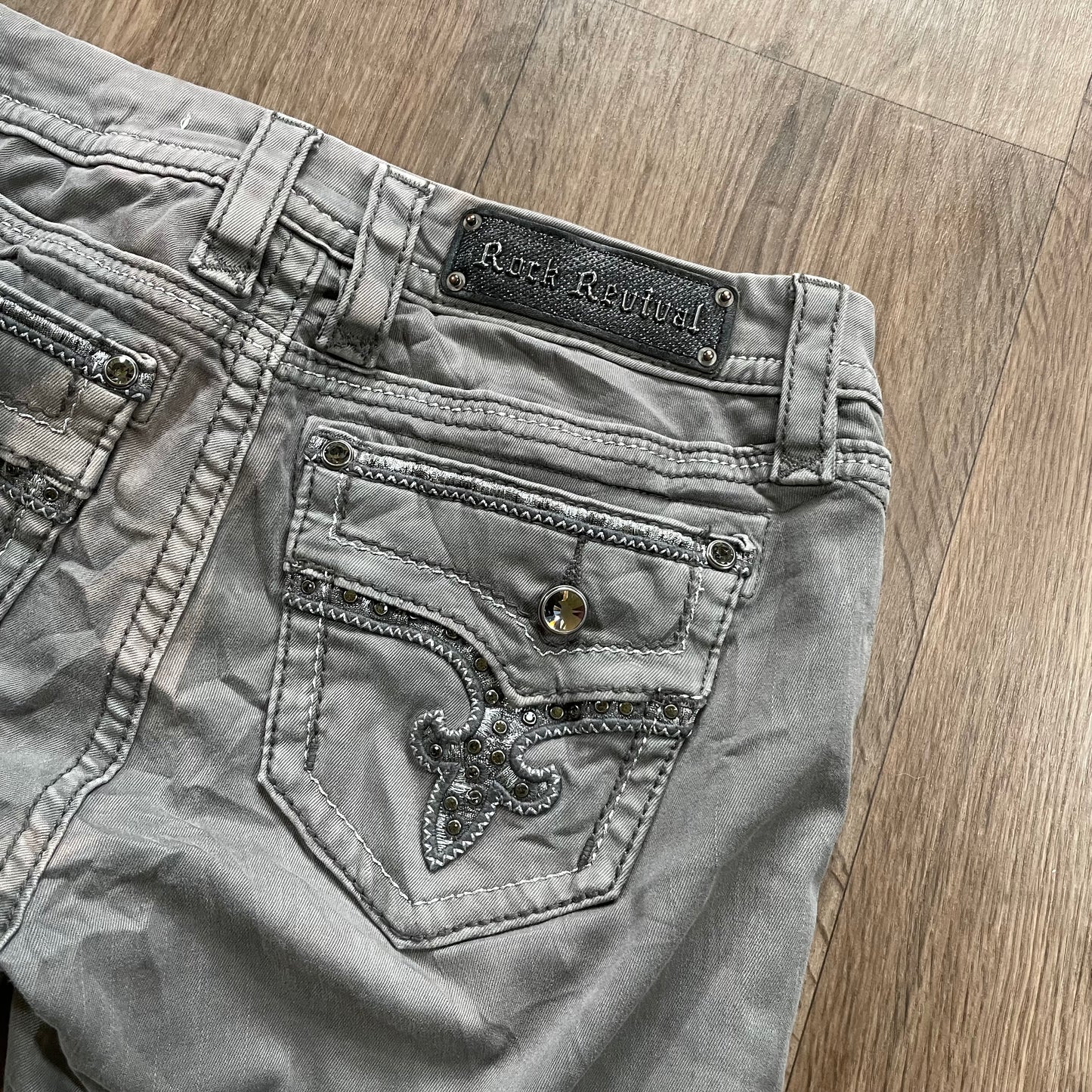 Rock Revival Grey Skinny Jeans