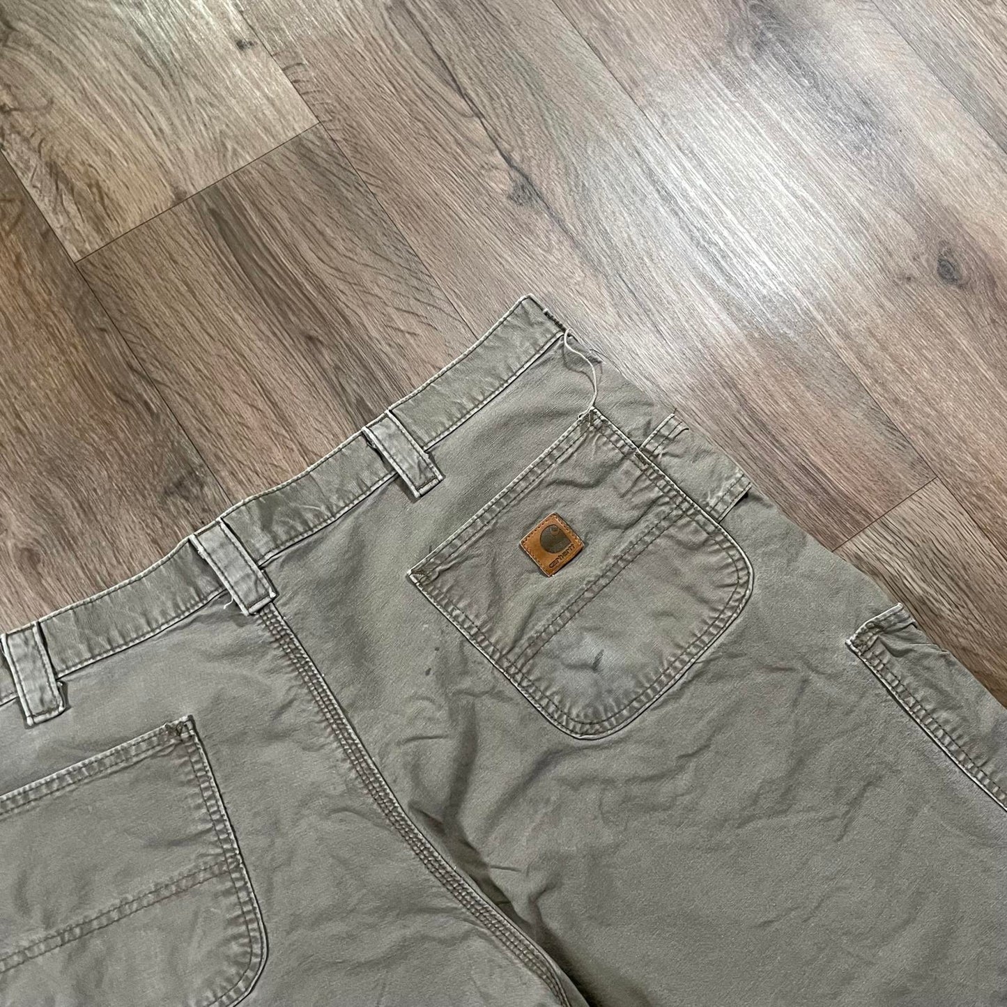Carhartt Green Carpenter Shorts