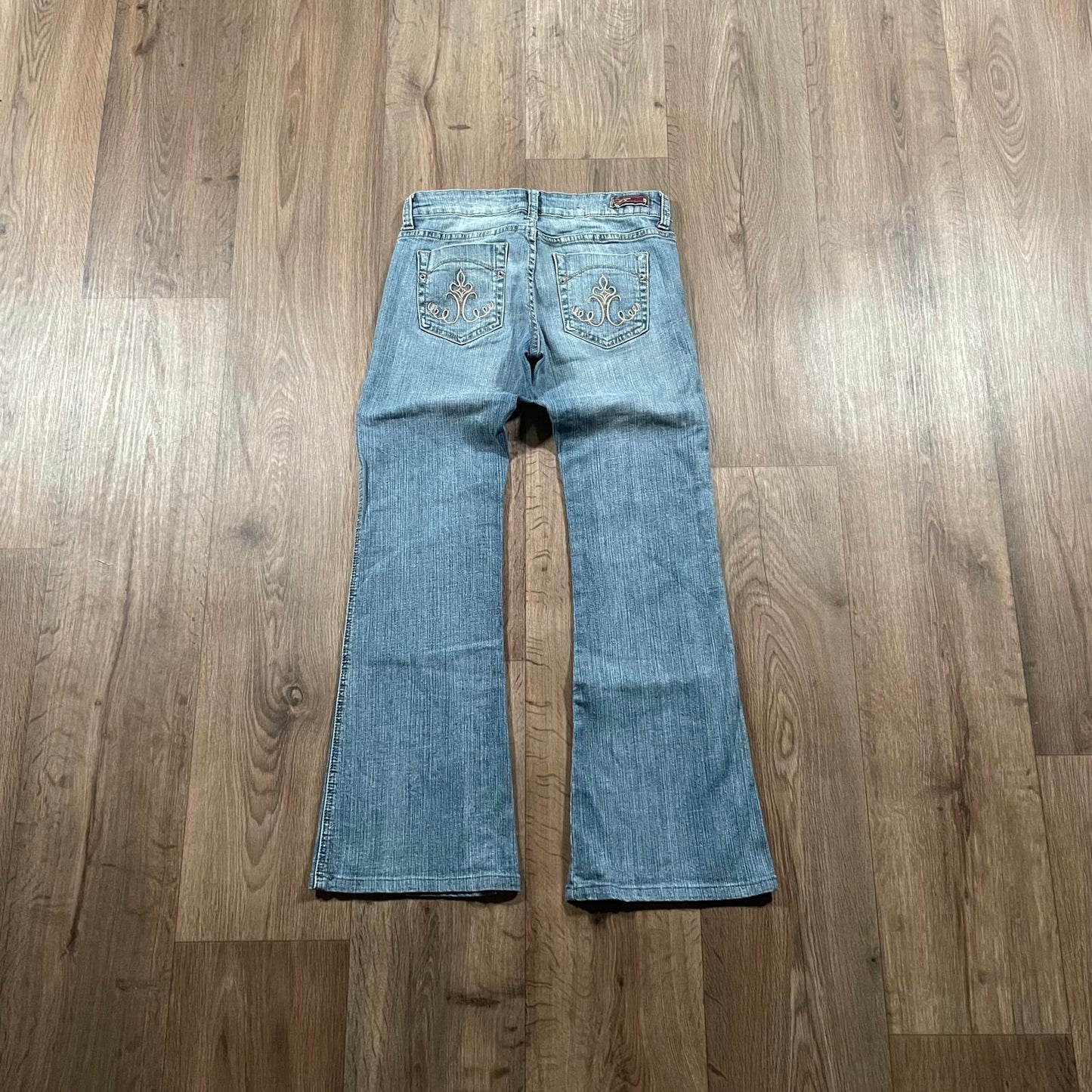 Underground Y2K Embroidered Boot Cut Jeans