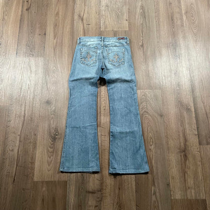 Underground Y2K Embroidered Boot Cut Jeans