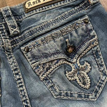 Rock Revival Mid Rise Shorts