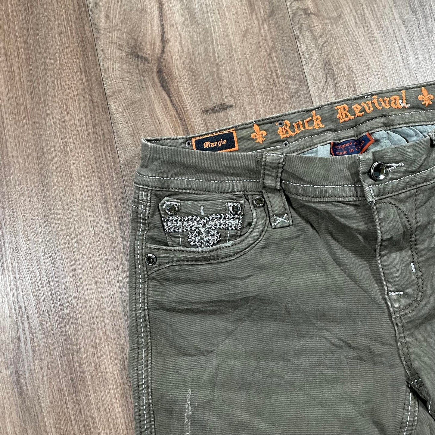 Rock Revival Margie Grey Skinny Jeans