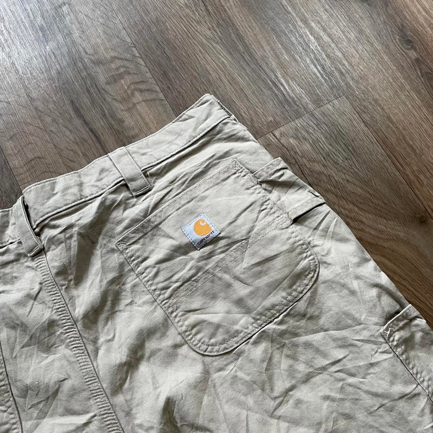 Carhartt Beige Carpenter Shorts