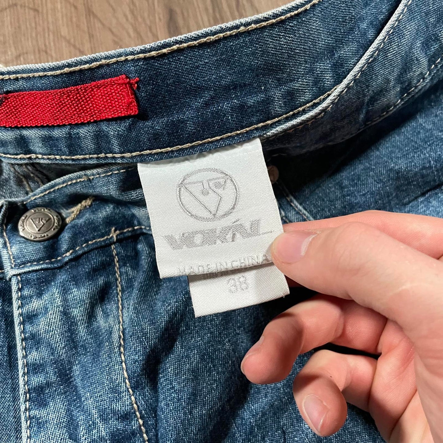 Vokal Blue Baggy Jeans Embroidery