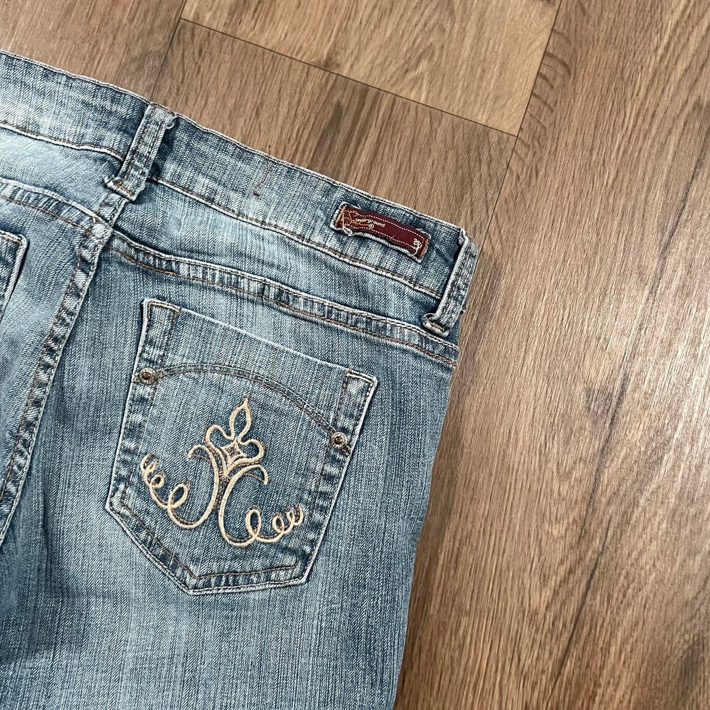 Underground Y2K Embroidered Boot Cut Jeans