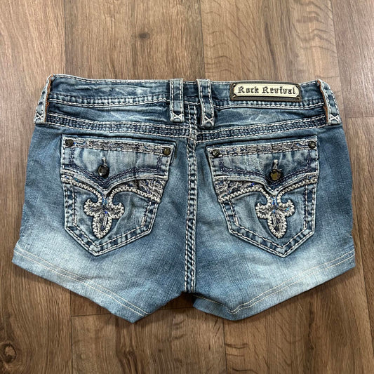 Rock Revival Mid Rise Shorts