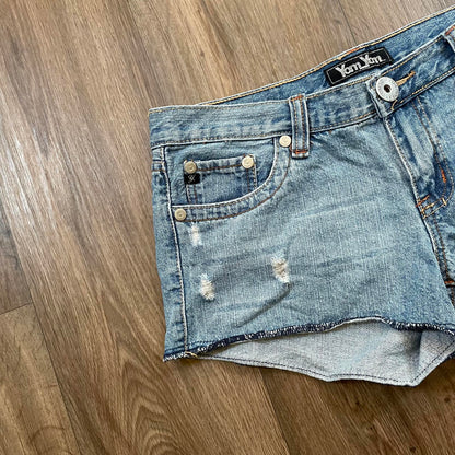 Yom Yom Y2K Mini Low Rise Denim Shorts