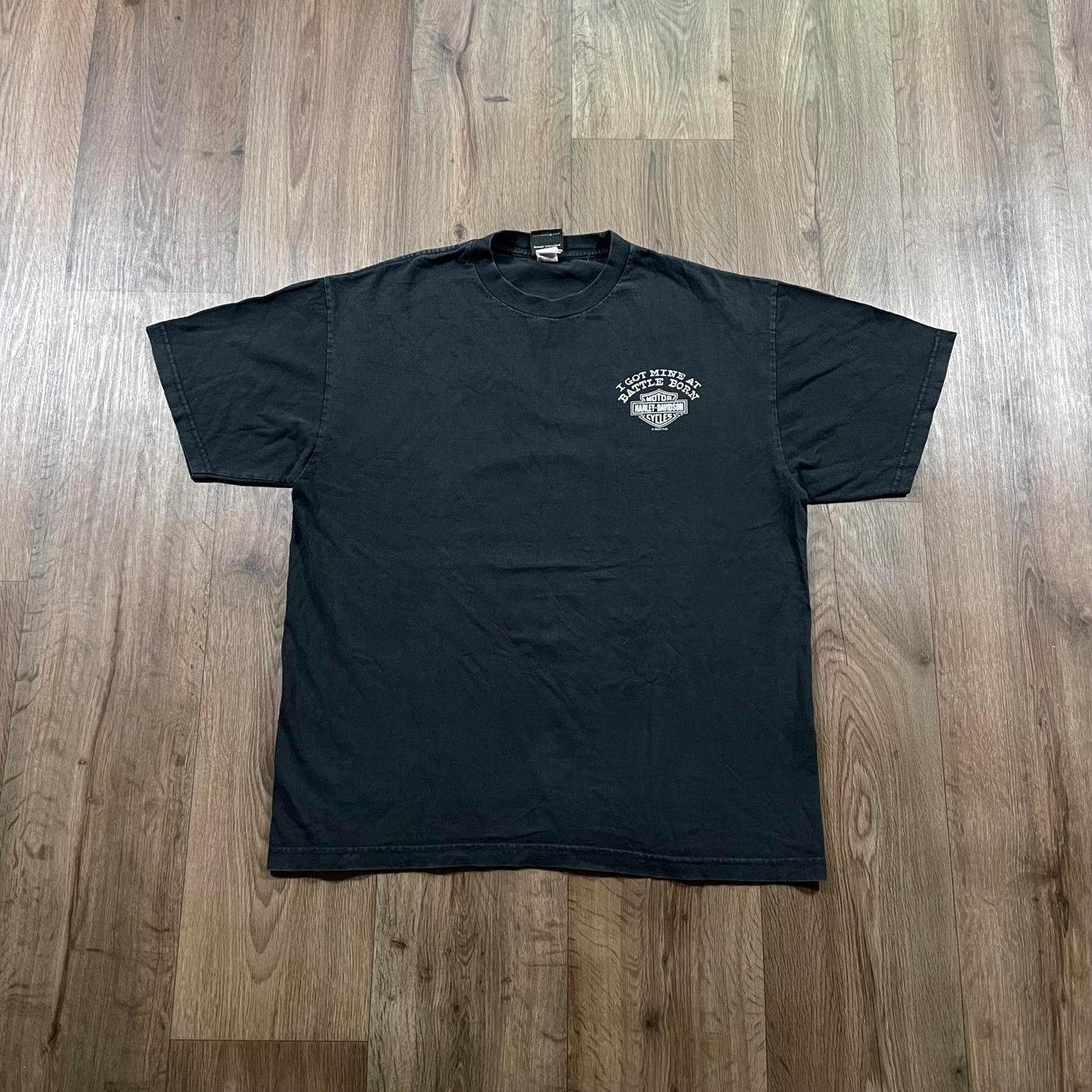 Harley Davidson Battle Born Print T-Shirt Black