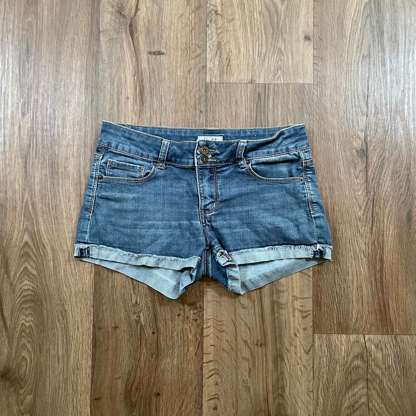 Mudd Low Waisted Embroidered Shorts