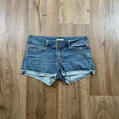 Mudd Low Waisted Embroidered Shorts