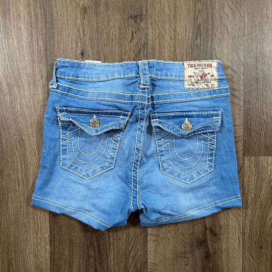 True Religion Light Blue Shorts