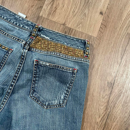 Dorothée Bis Studded Boot Cut Jeans W26 L32