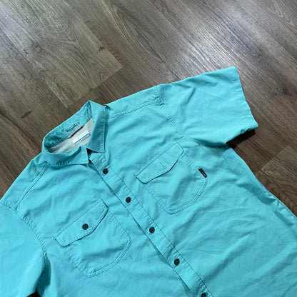 Vintage Columbia PFG Lightweight Turquoise Shirt