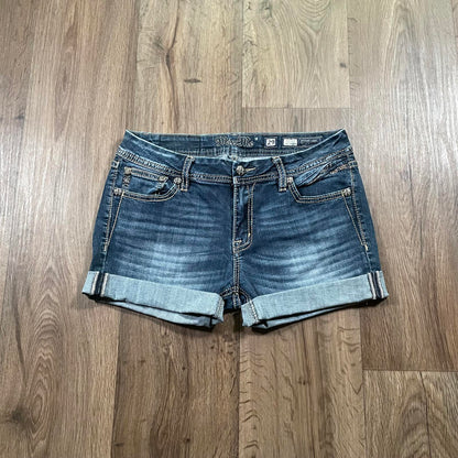 Miss Me Y2K Mini Denim Low Waisted Shorts