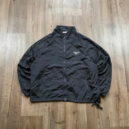 Vintage Reebok Embroidered Black Track Jacket