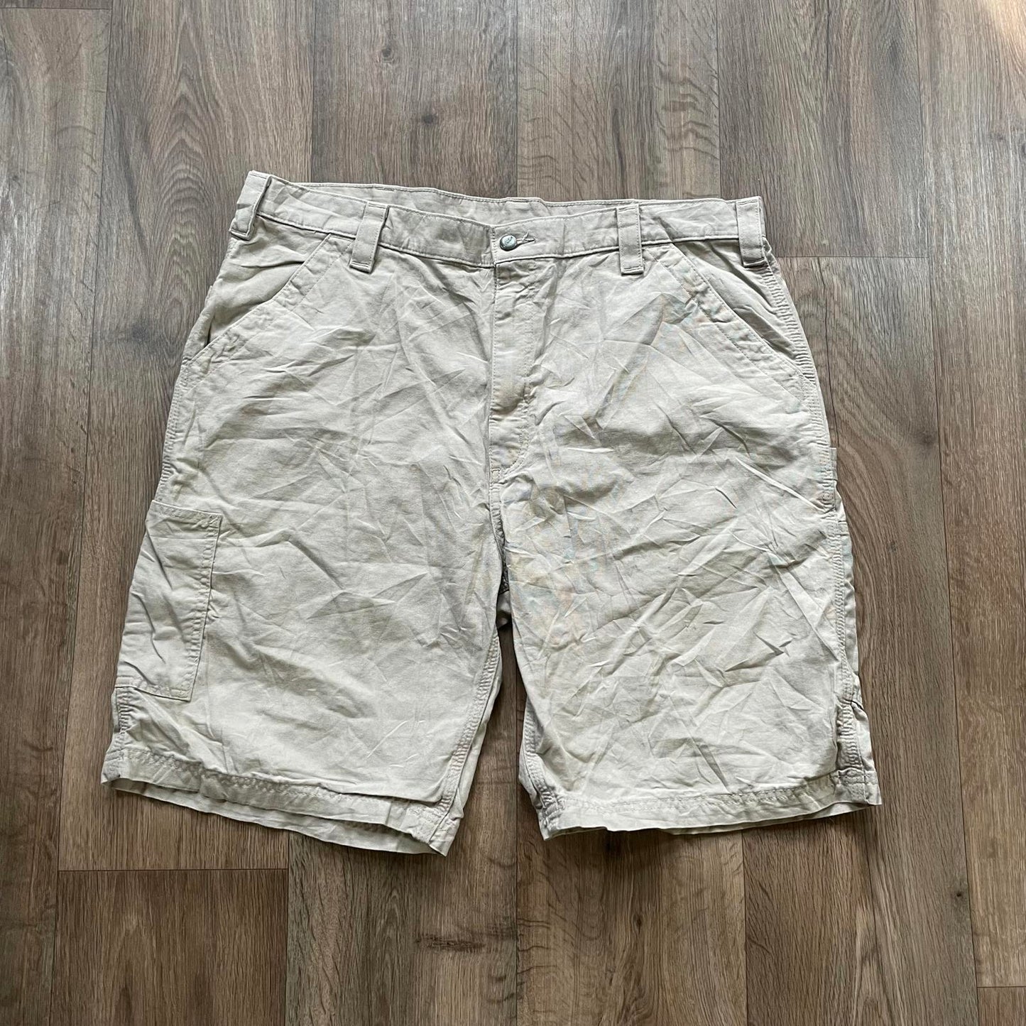 Carhartt Beige Carpenter Shorts