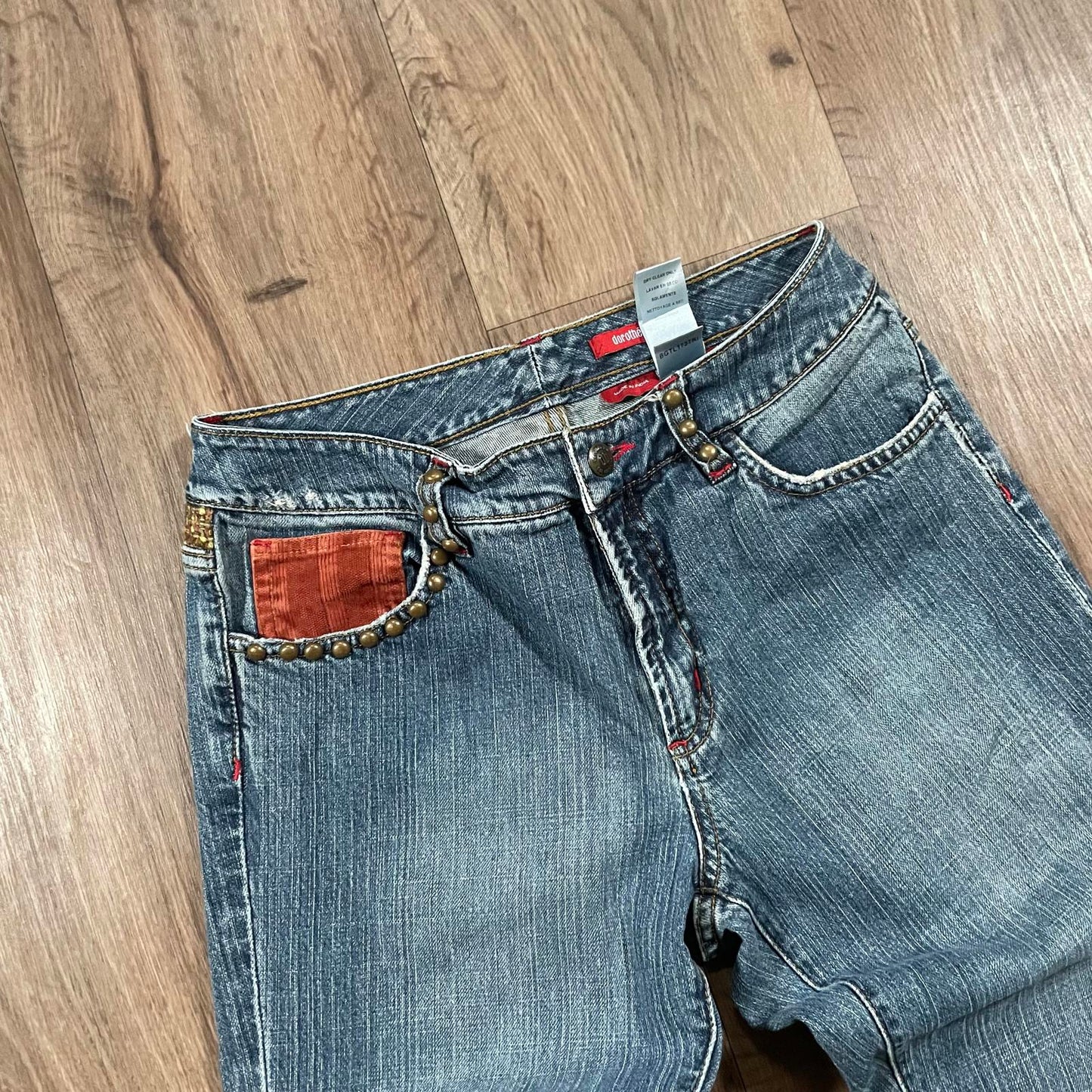Dorothée Bis Studded Boot Cut Jeans W26 L32