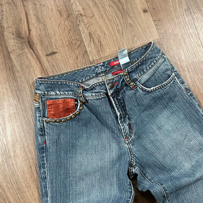 Dorothée Bis Studded Boot Cut Jeans W26 L32