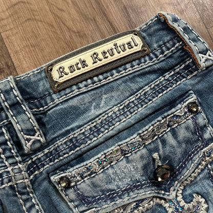 Rock Revival Mid Rise Shorts