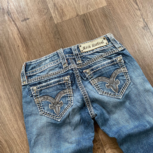 Rock Revival Cut Off Skinny Jeans