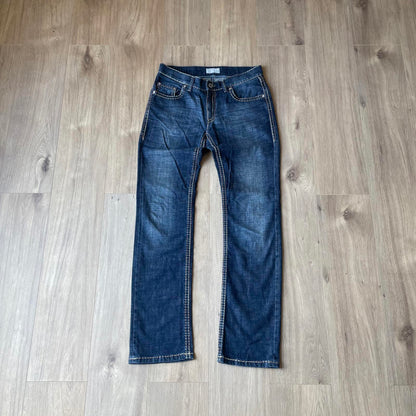 Pioneer Embroidered Straight Leg Jeans
