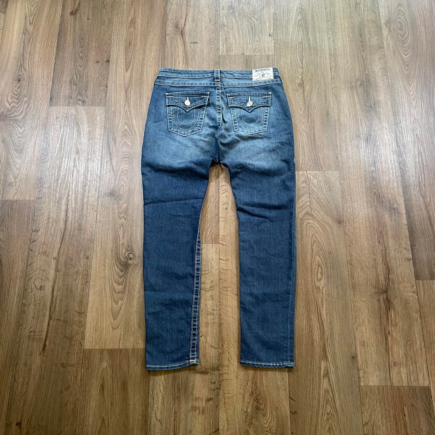 True Religion Blue Skinny Jeans W34 L31