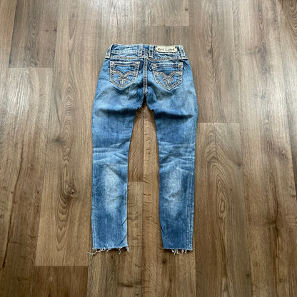 Rock Revival Cut Off Skinny Jeans