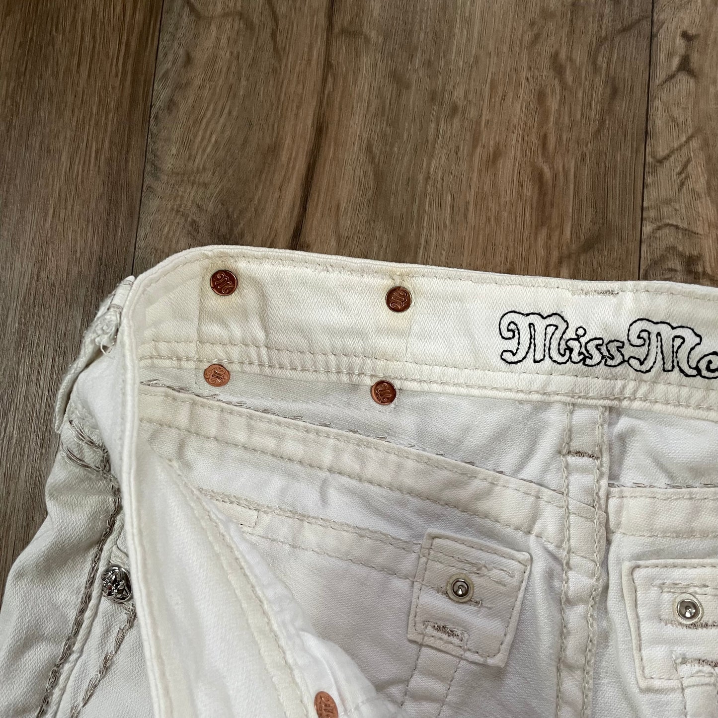 White Miss Me Signature Skinny Jeans