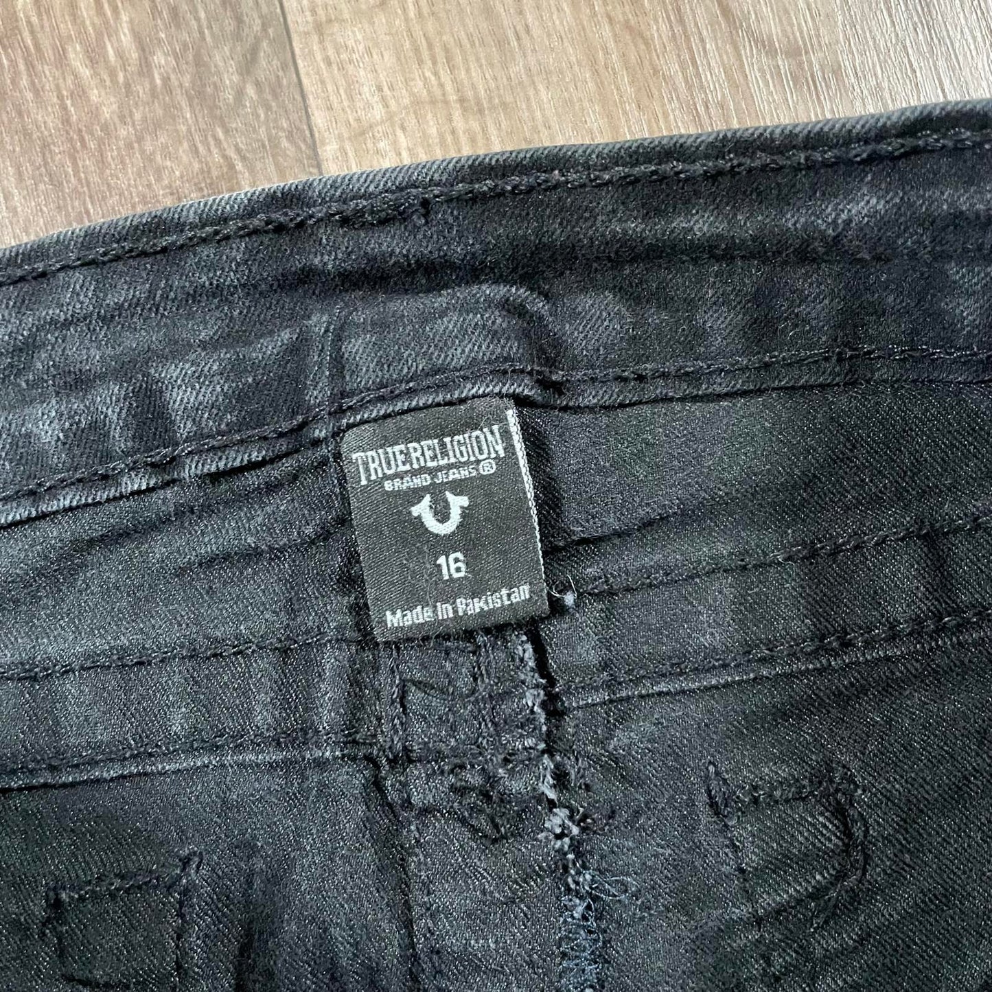 True Religion Black Mini Skirt