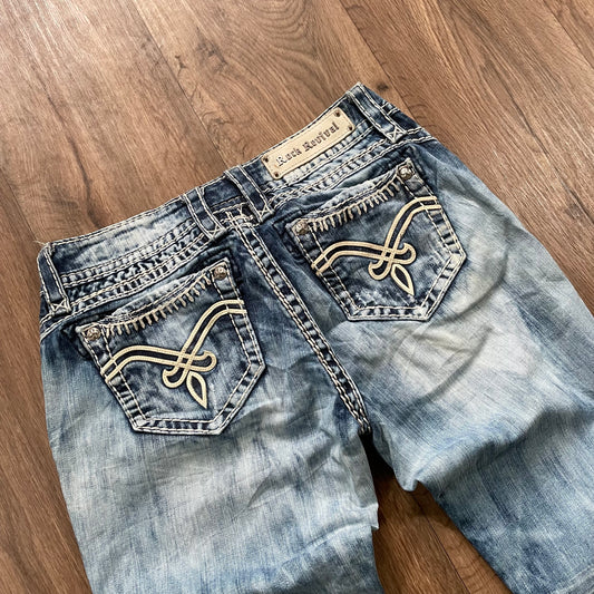 Rock Revival Acid Wash Boot Cut Jeans