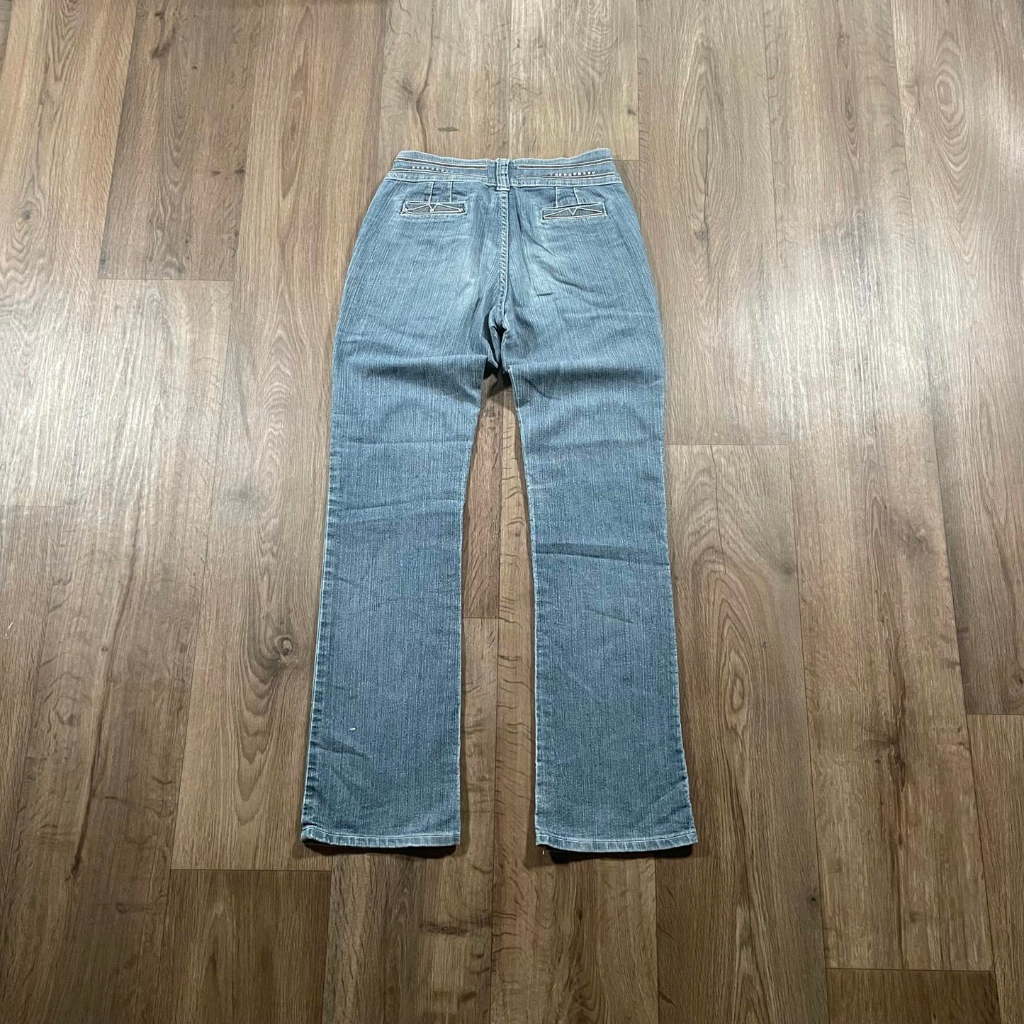 Diamante Straight Leg Gem Embroidered Y2K Jeans