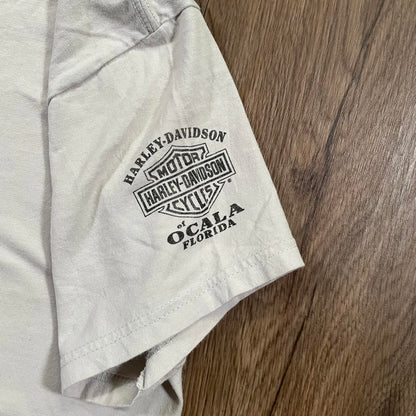 Vintage 2012 Harley Davidson Clown Print T-Shirt Florida
