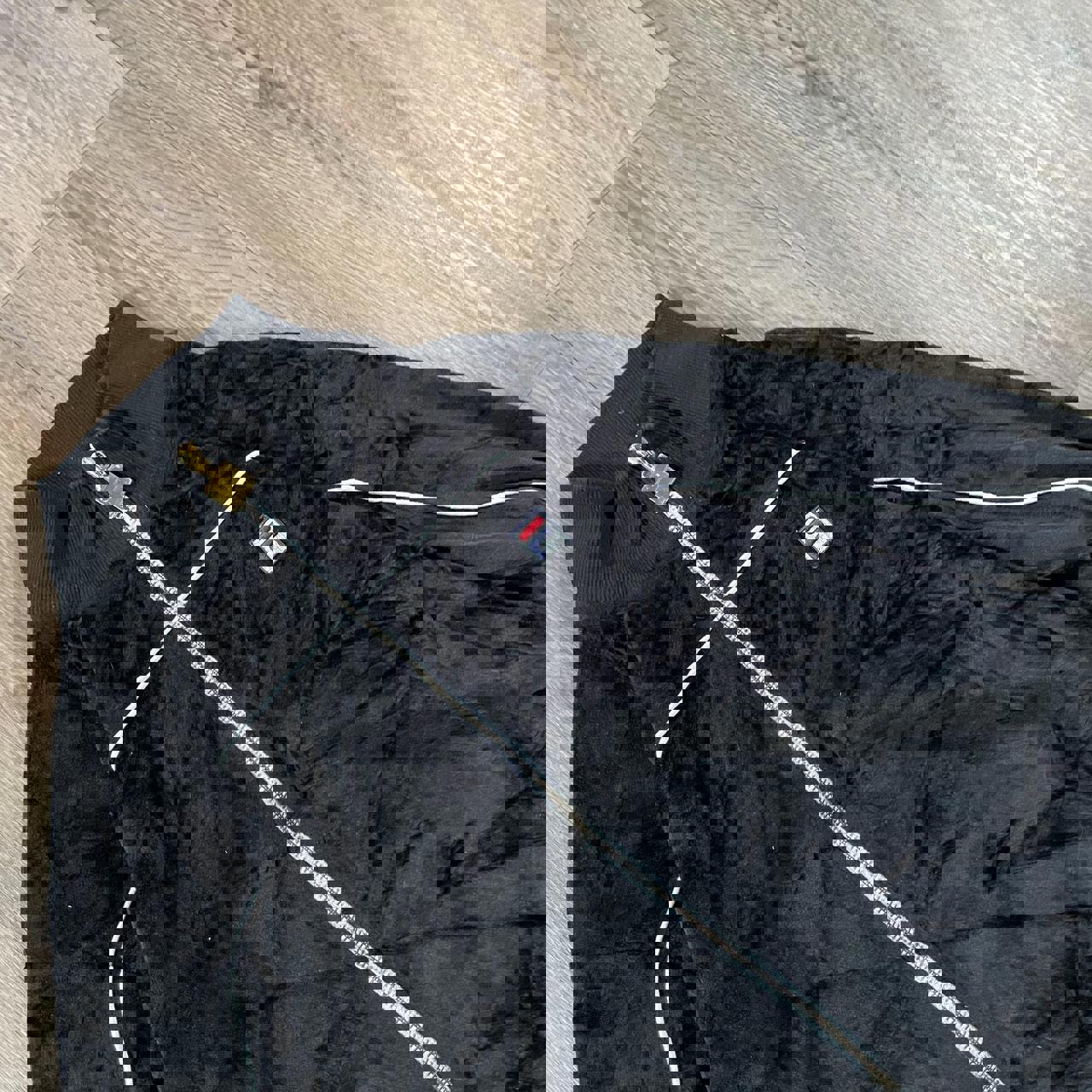Vintage Fila Y2K Velvet Zip Black Fleece