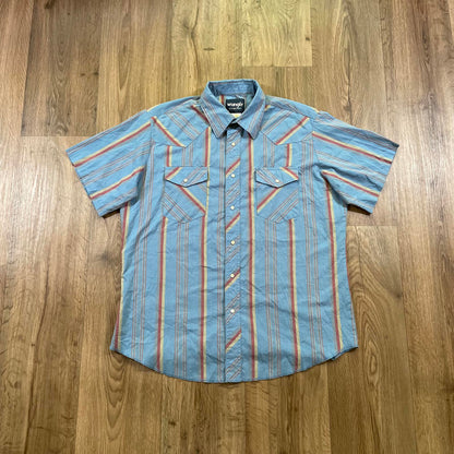 Wrangler Blue & Red Striped Shirt