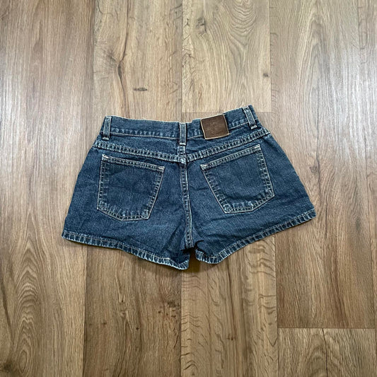 Lee Y2K Hipster Dark Wash Denim Shorts W28