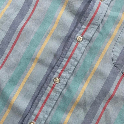 Lands’ End Multi-Colour Striped Button-Up Shirt