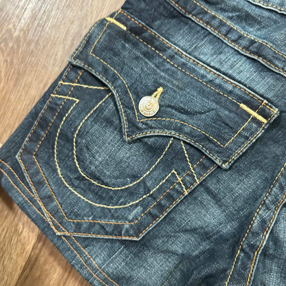 True Religion Dark Wash Shorts