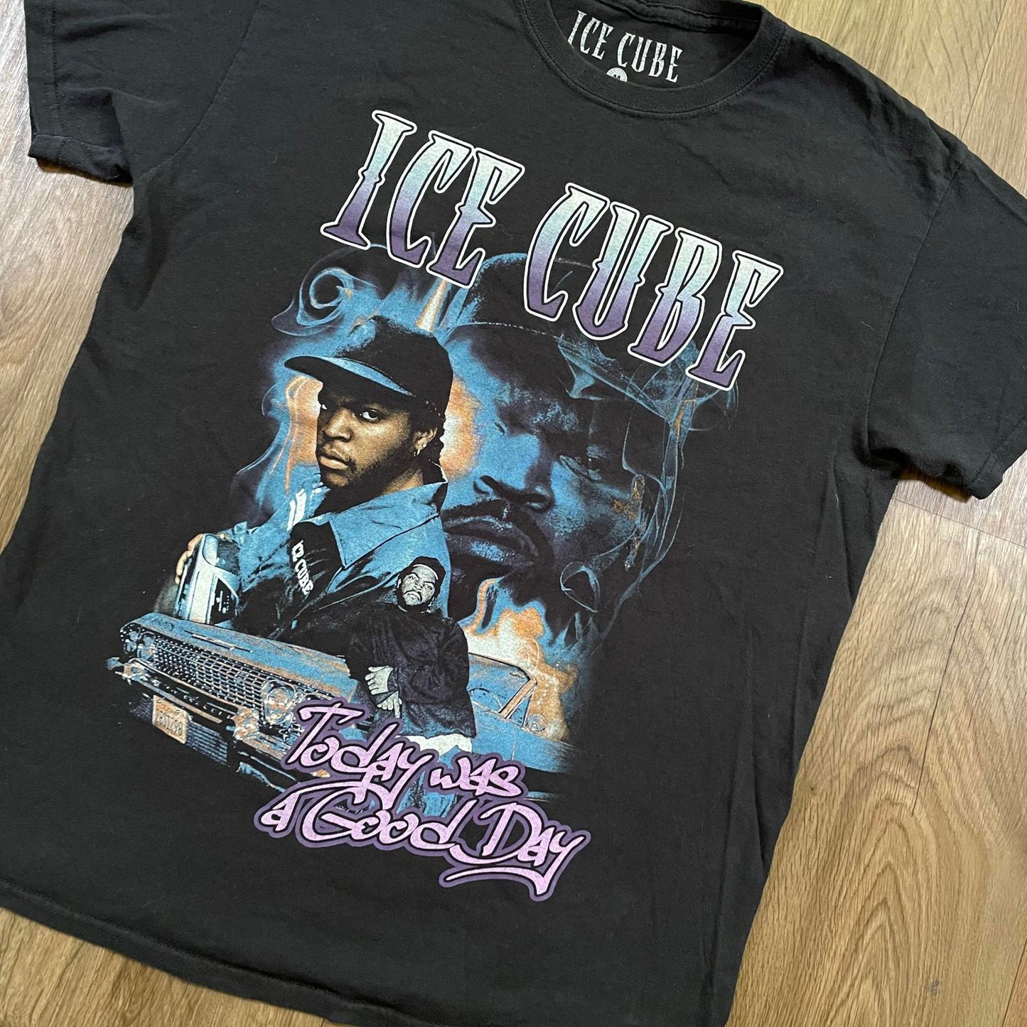 Ice Tube Black Print T-Shirt