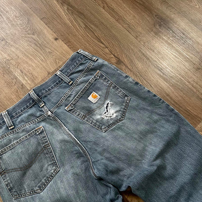 Carhartt Blue Jeans Distressed Relaxed Fit