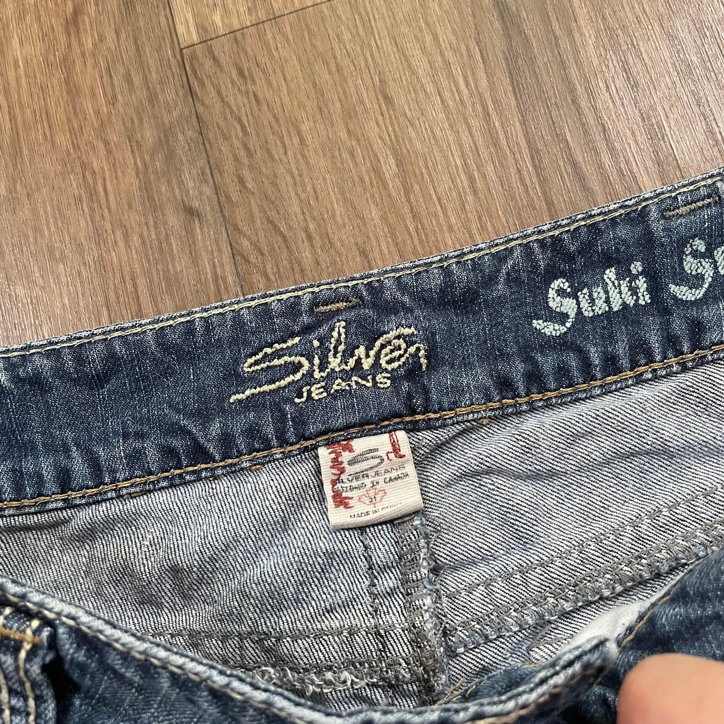Silver Jeans Embroidered Mini Shorts